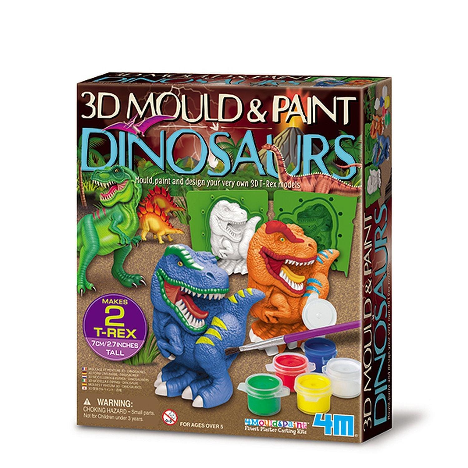 4M, 4M - 3D-Dinosaurier formen und bemalen