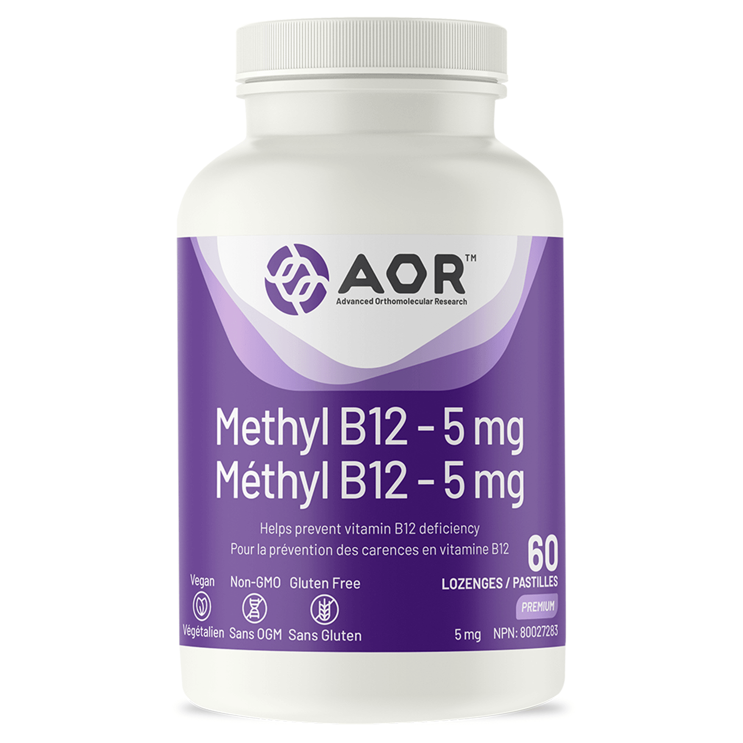 AOR, AOR - Methyl B12 - 5mg 60Tabletten