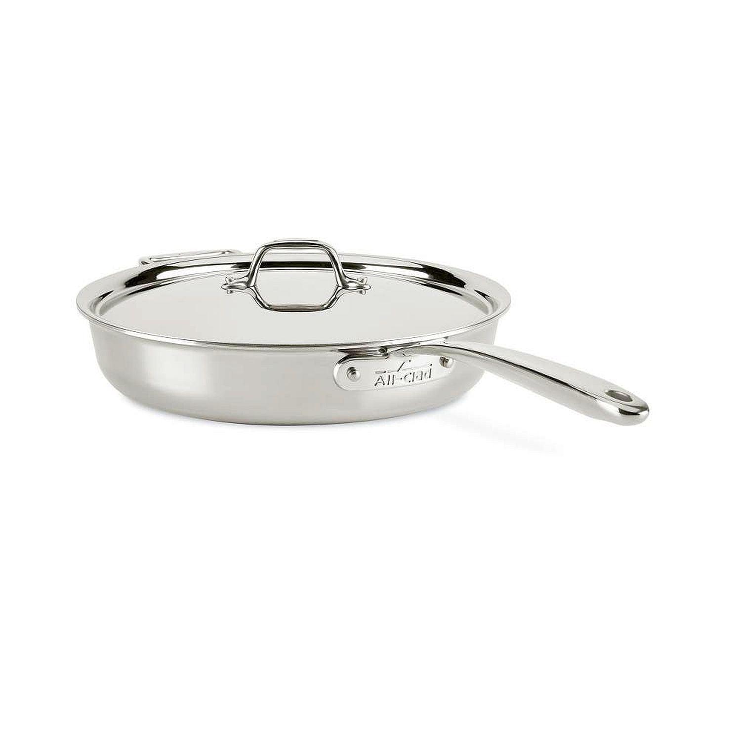 All-Clad, All-Clad - D3 Edelstahl 3-Lagen-Geflecht, 3-Qt-Sautopf mit Deckel