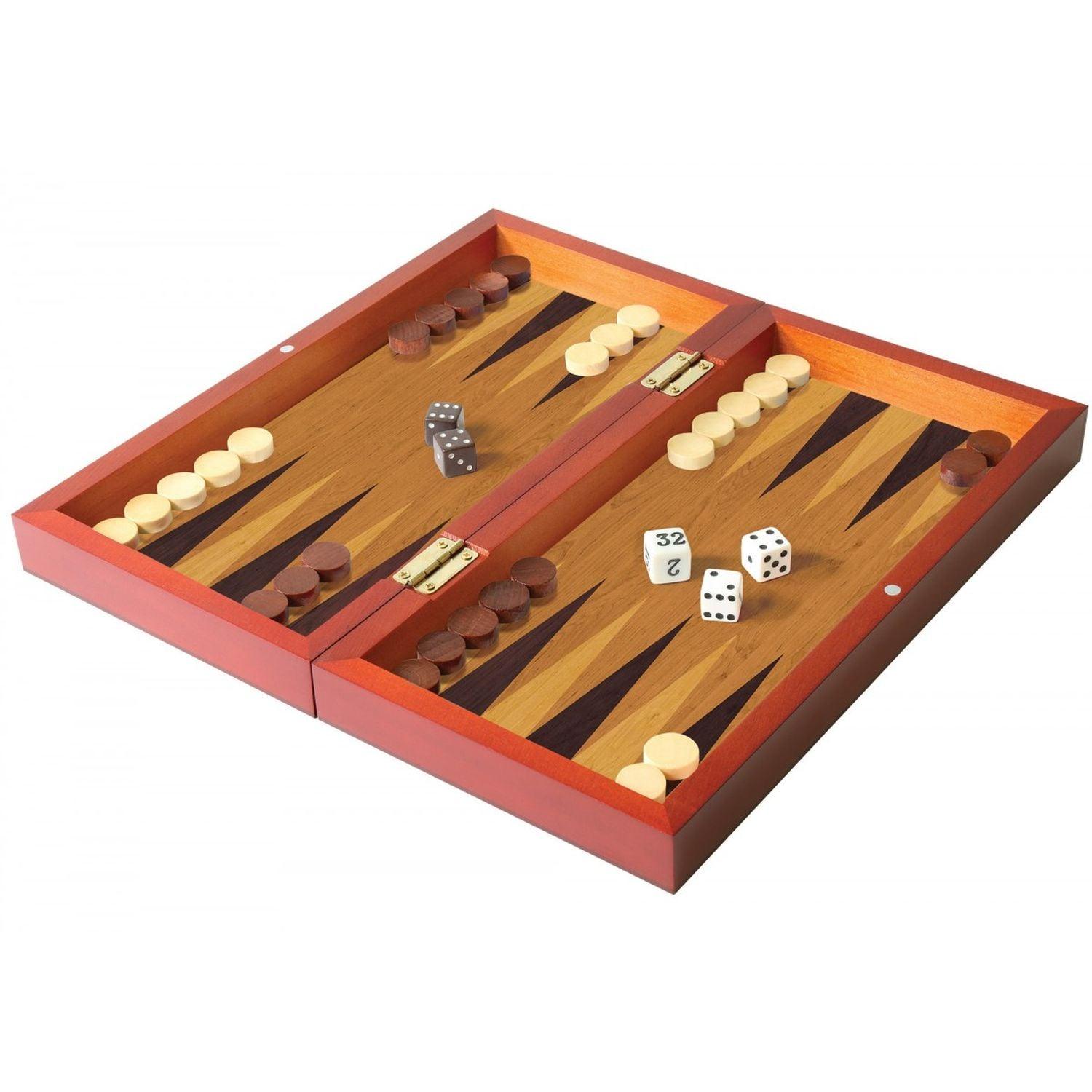 Botschafter, Ambassador - Klappbares Holz Backgammon-Set