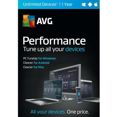 AVG, Avg - Performance Tuneup & Clean (Unbegrenztes Gerät - 1Jahr)