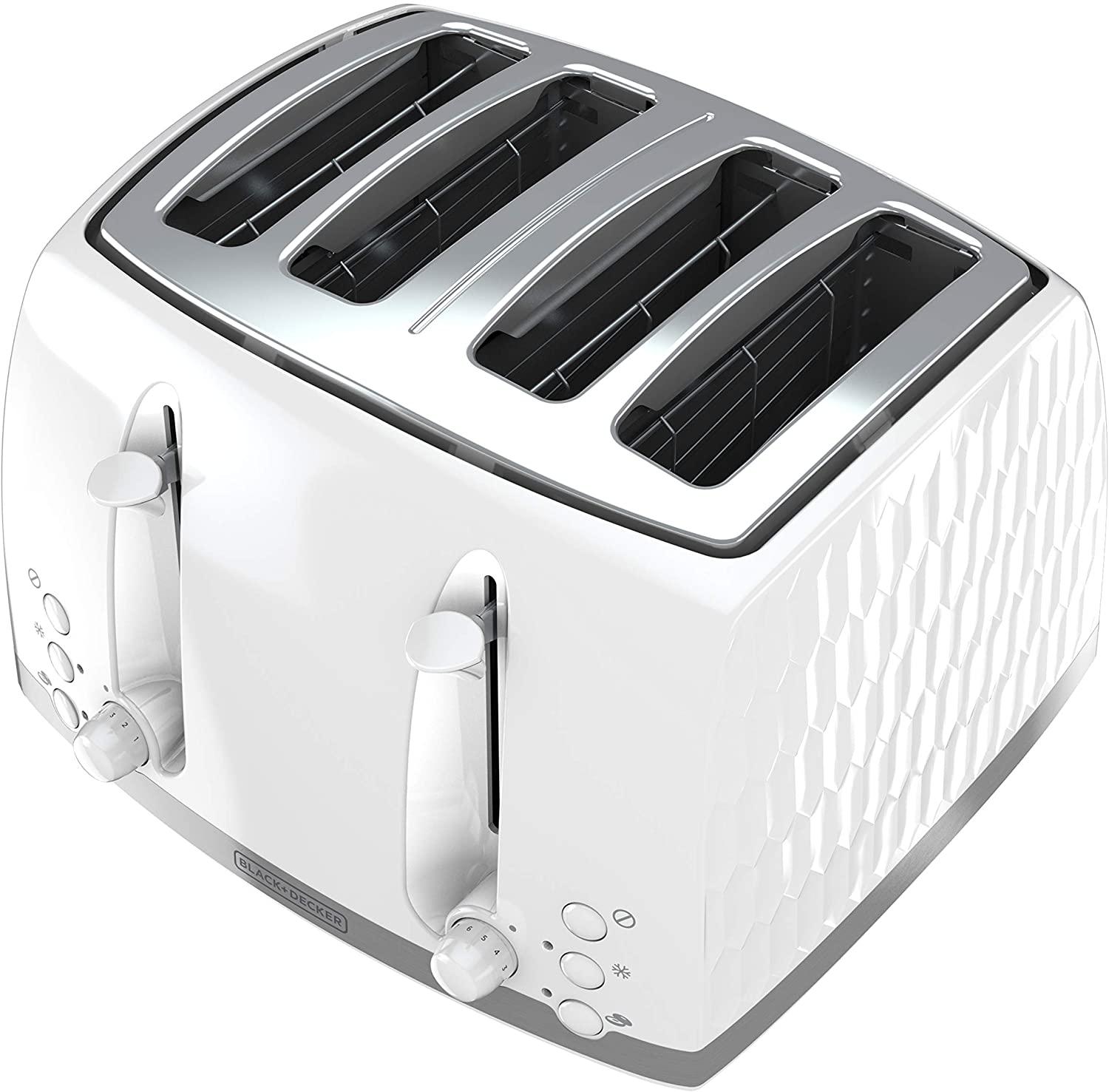 BLACK+DECKER, BLACK+DECKER - Honeycomb? Collection 4-Scheiben-Toaster - TR1450WD1