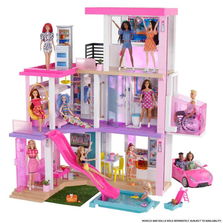 Barbie, Barbie - Dreamhouse 75+-teilig - Puppenhaus Spielset