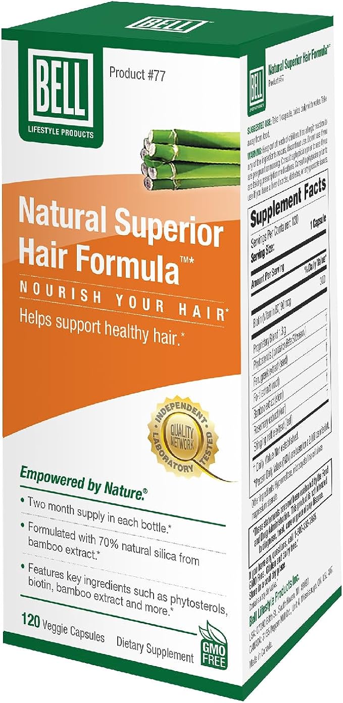 Glocke, Bell - Hair Formula for Men & Women, 120 Kapseln - (625 mg ) Unterstützt gesundes Haarwachstum