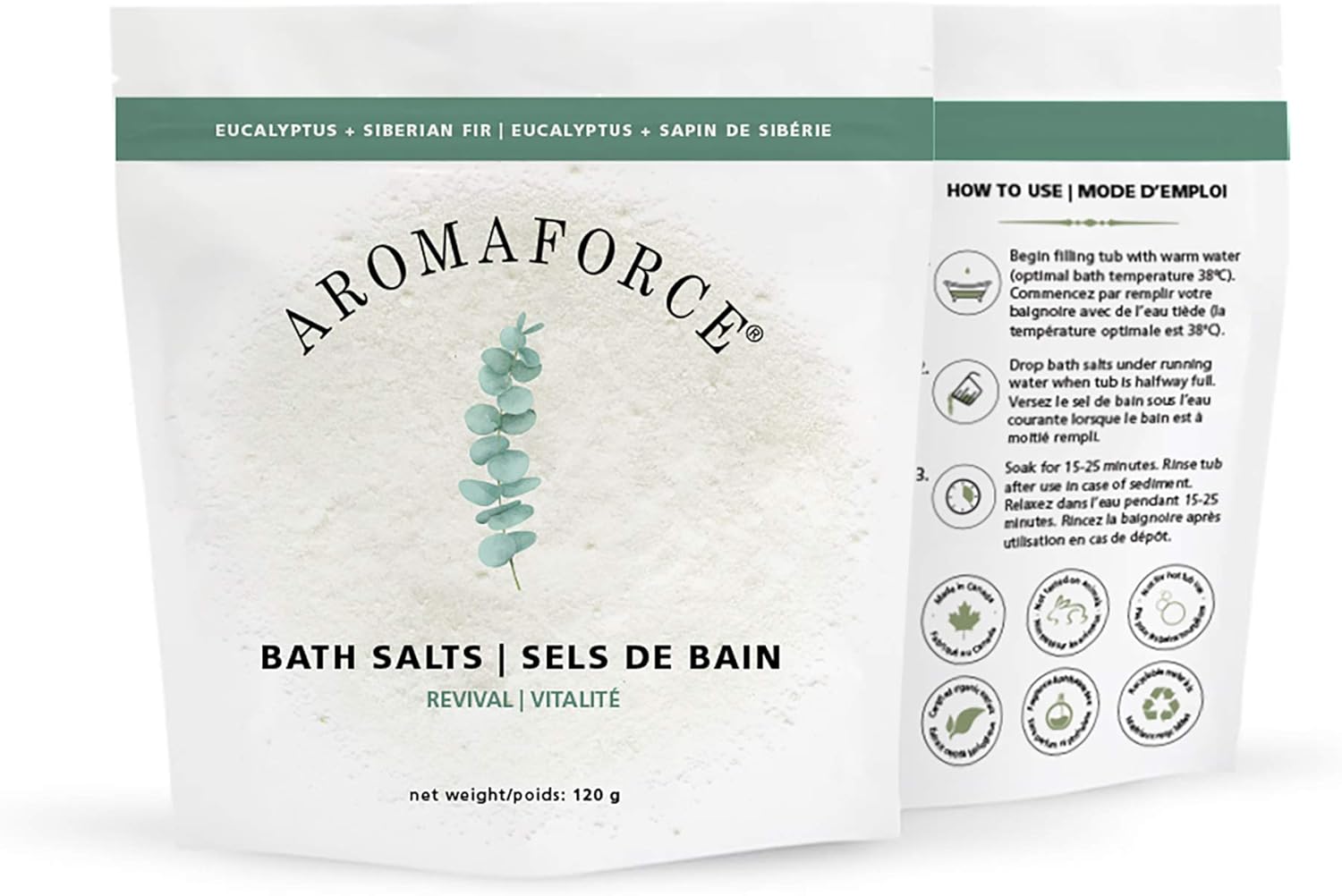 BioForce, BioForce - Aromaforce - BATH PRODUCTS , Aromaforce BATH SALT REVIVAL SKIN RELIEVinG, 120 G