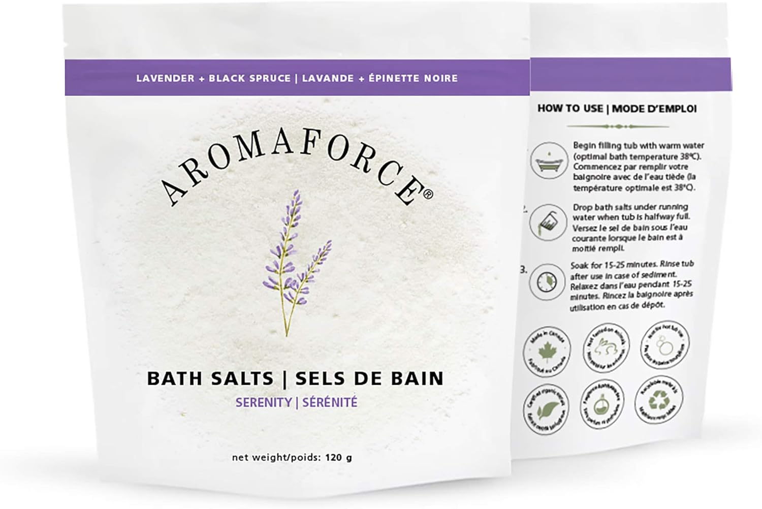 BioForce, BioForce - Aromaforce - BATH PRODUCTS , Aromaforce BATH SALT SERENITY SKin SOOTHinG, 120 G