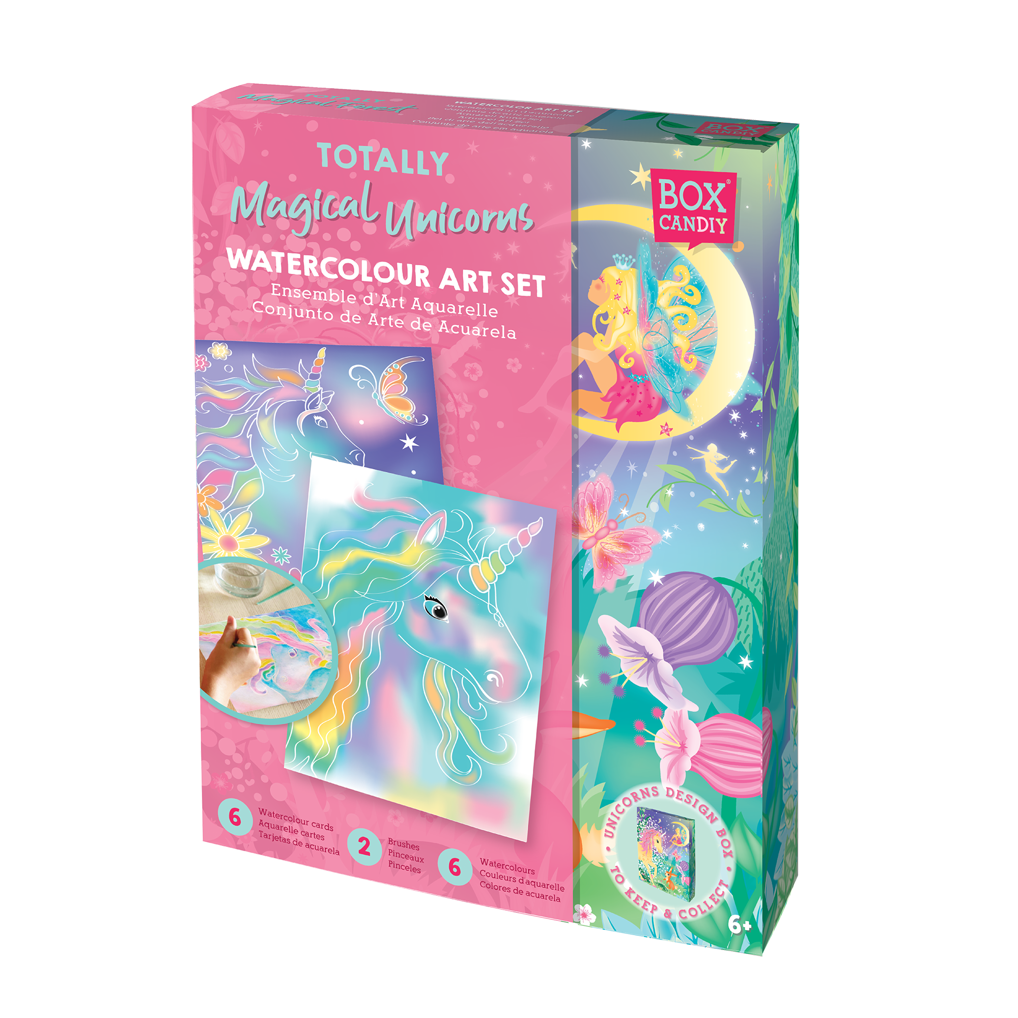 Box-Kandy, Box Candiy - Totally Magical Unicorns - Aquarell-Kunst-Set