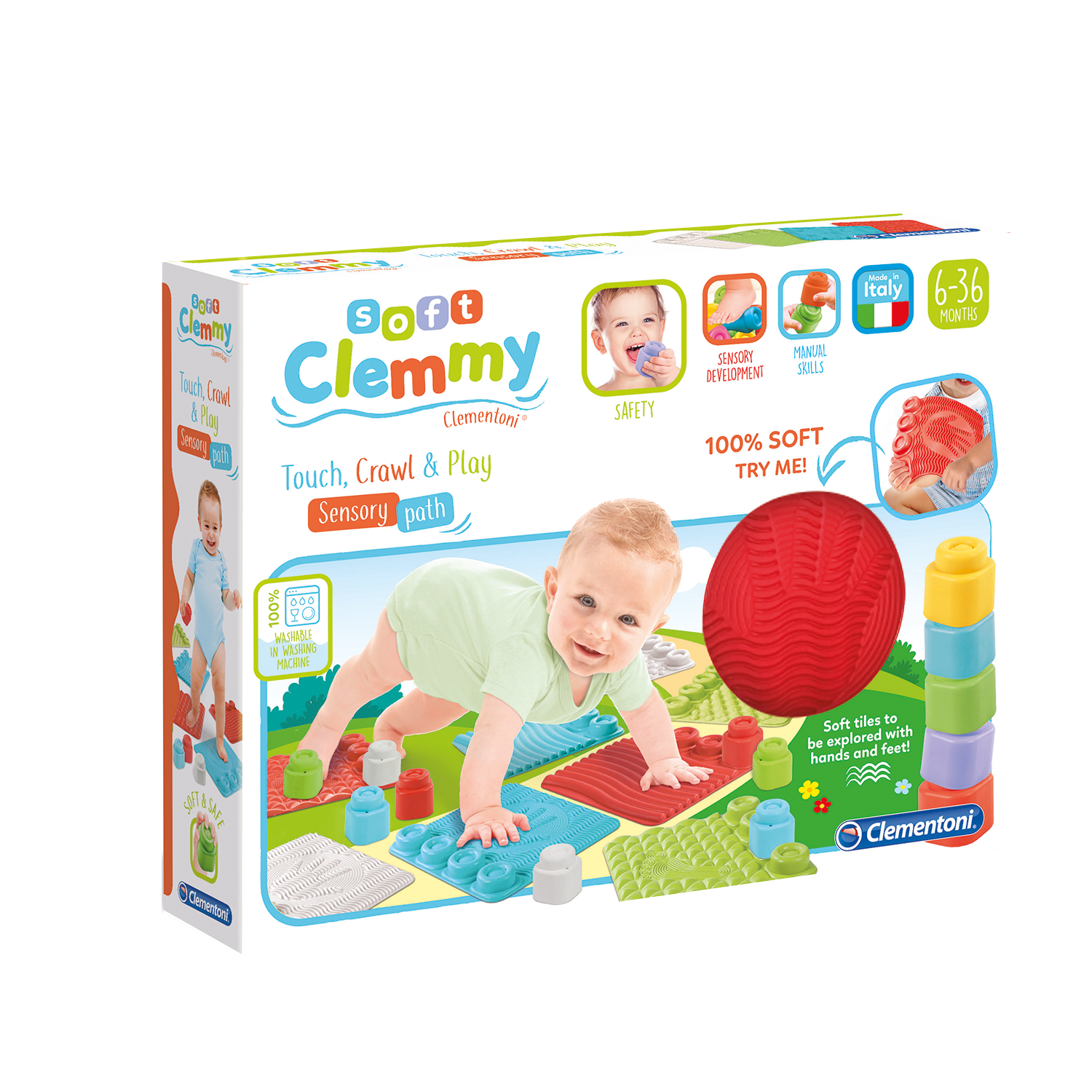 Clementoni, Clementoni - Soft Clemmy - Sensory Spielmatte (Mult)