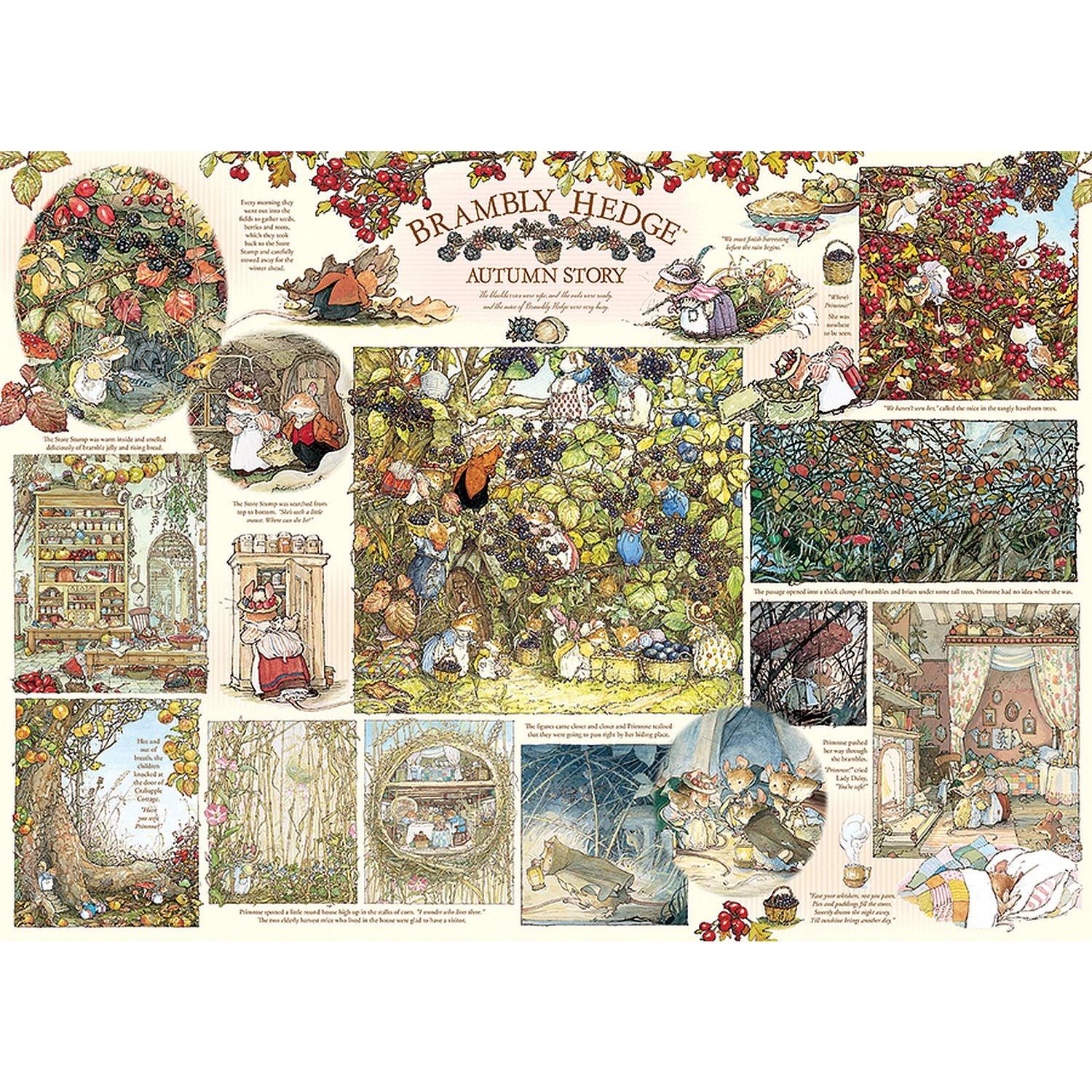 Kopfsteinpflaster-Hügel, Cobble Hill - Brambly Hedge Herbstgeschichte (1000-teiliges Puzzle)