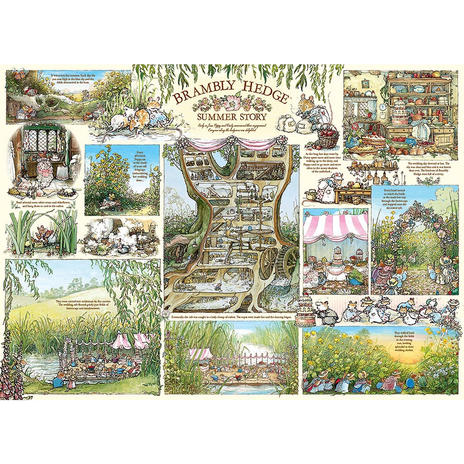 Kopfsteinpflaster-Hügel, Cobble Hill - Brambly Hedge Sommergeschichte (1000-teiliges Puzzle)