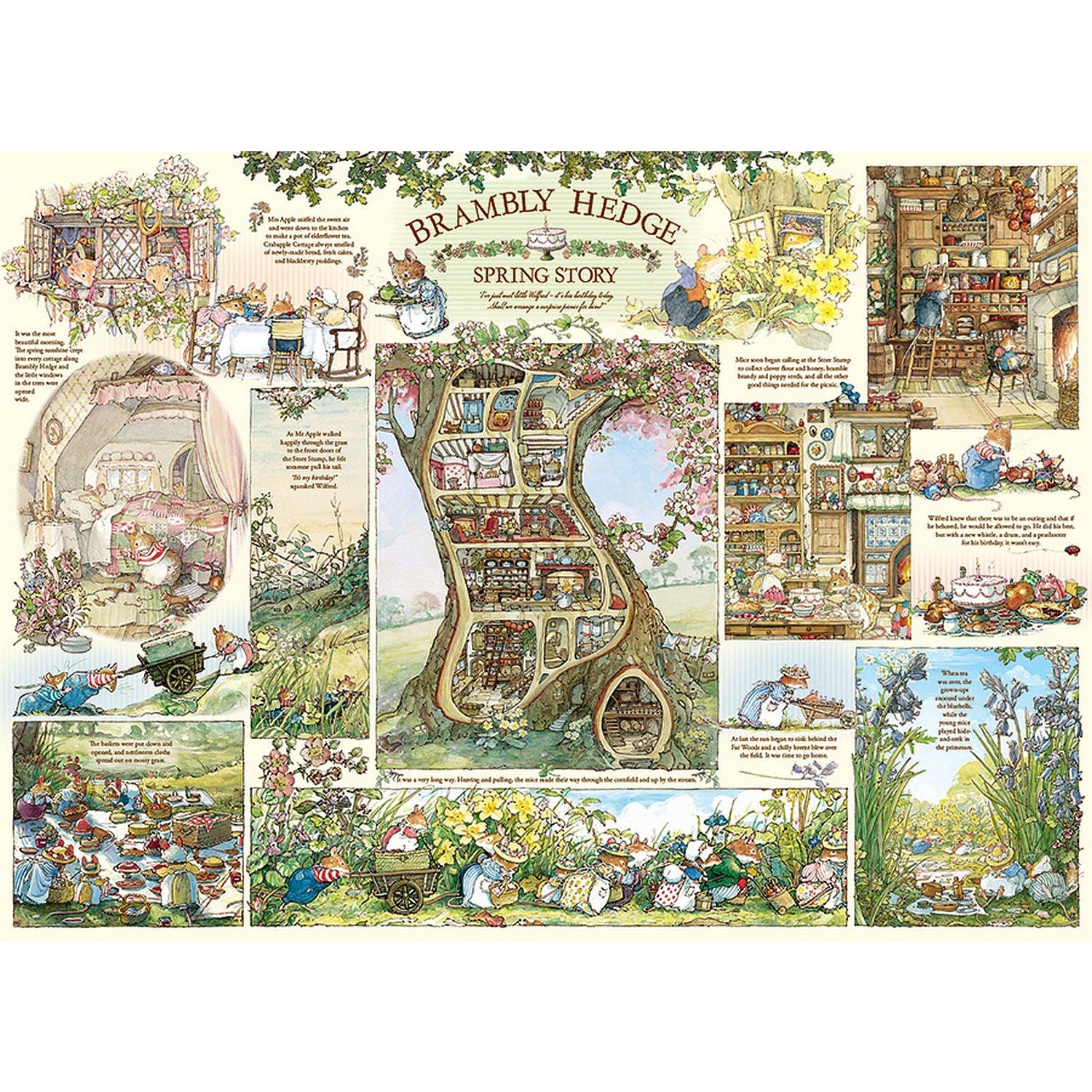 Kopfsteinpflaster-Hügel, Cobble Hill - Brambly Hedge Spring Story (1000-teiliges Puzzle)