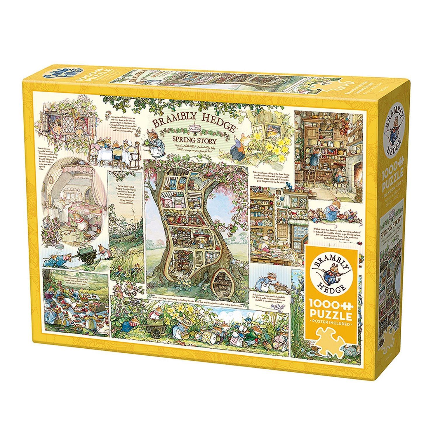 Kopfsteinpflaster-Hügel, Cobble Hill - Brambly Hedge Spring Story (1000-teiliges Puzzle)