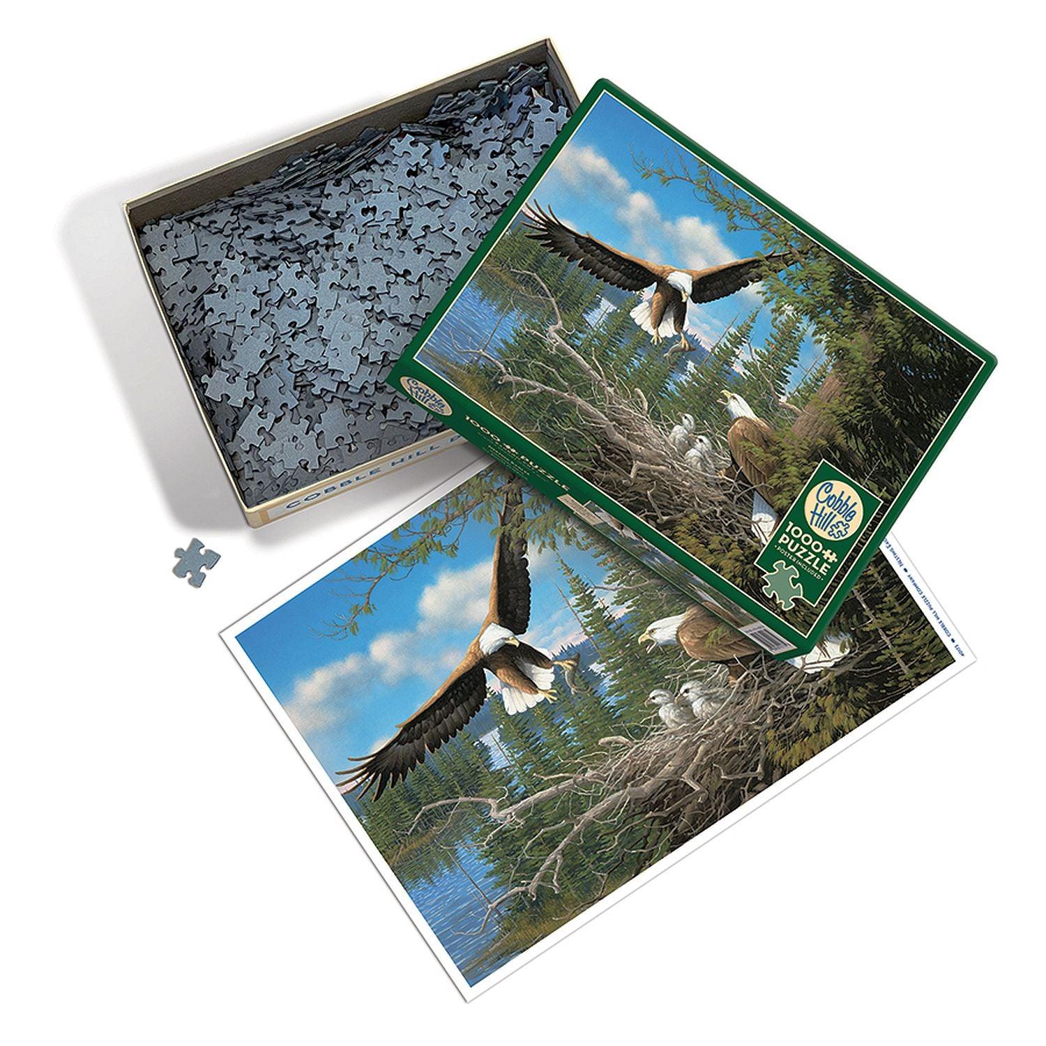 Kopfsteinpflaster-Hügel, Cobble Hill - Nesting Eagles (1000-teiliges Puzzle)