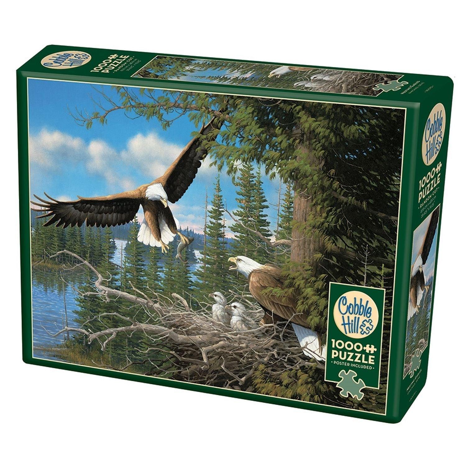 Kopfsteinpflaster-Hügel, Cobble Hill - Nesting Eagles (1000-teiliges Puzzle)