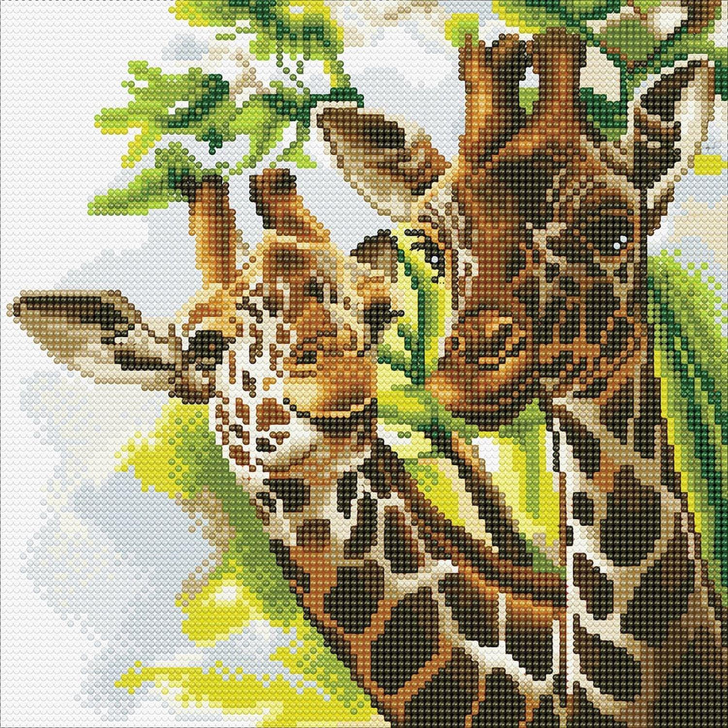 Kristall-Kunst, Crystal Art - CA Bausatz (Medium) - Freundliche Giraffe