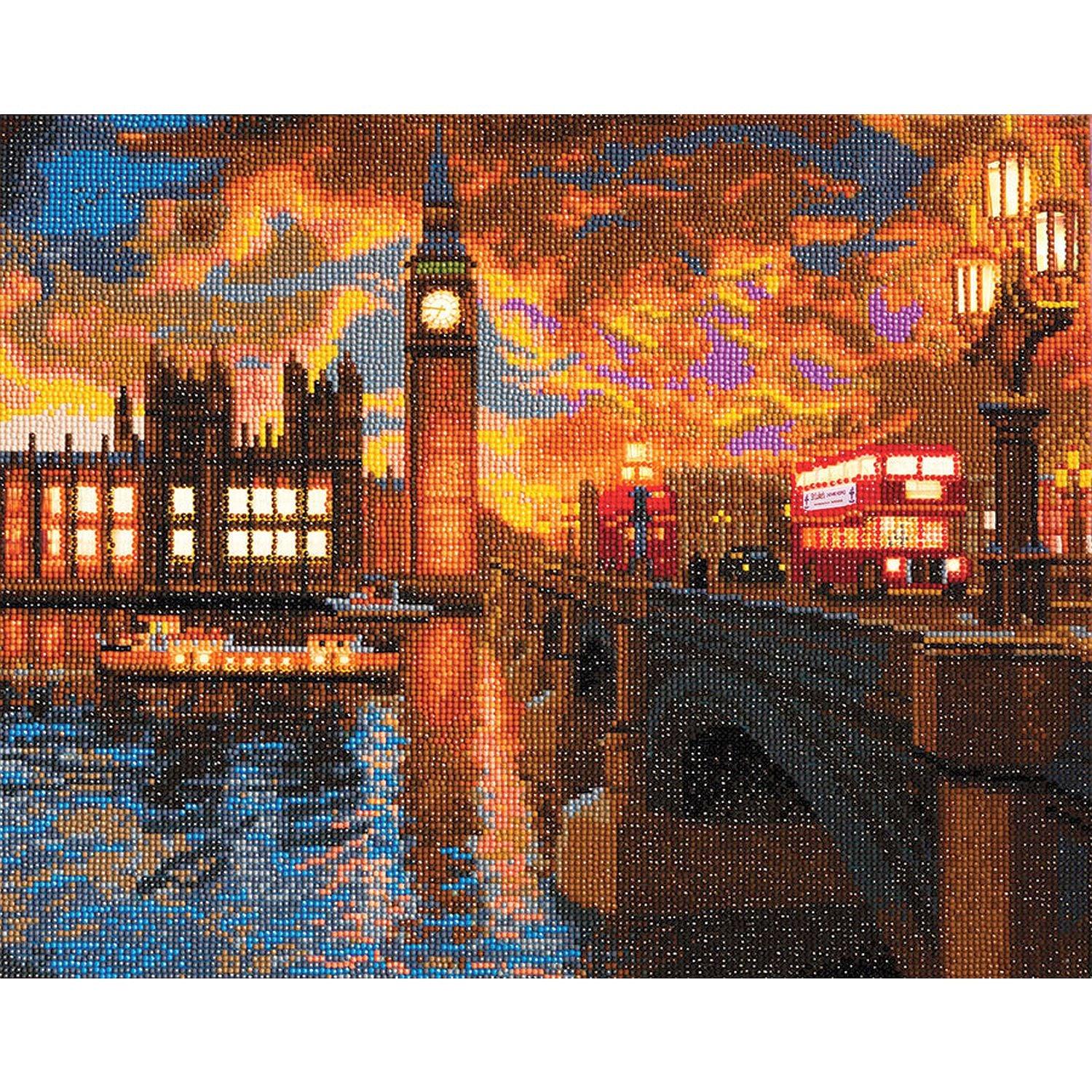 Kristall-Kunst, Crystal Art - CA Kit (Groß LED) - London Sunset