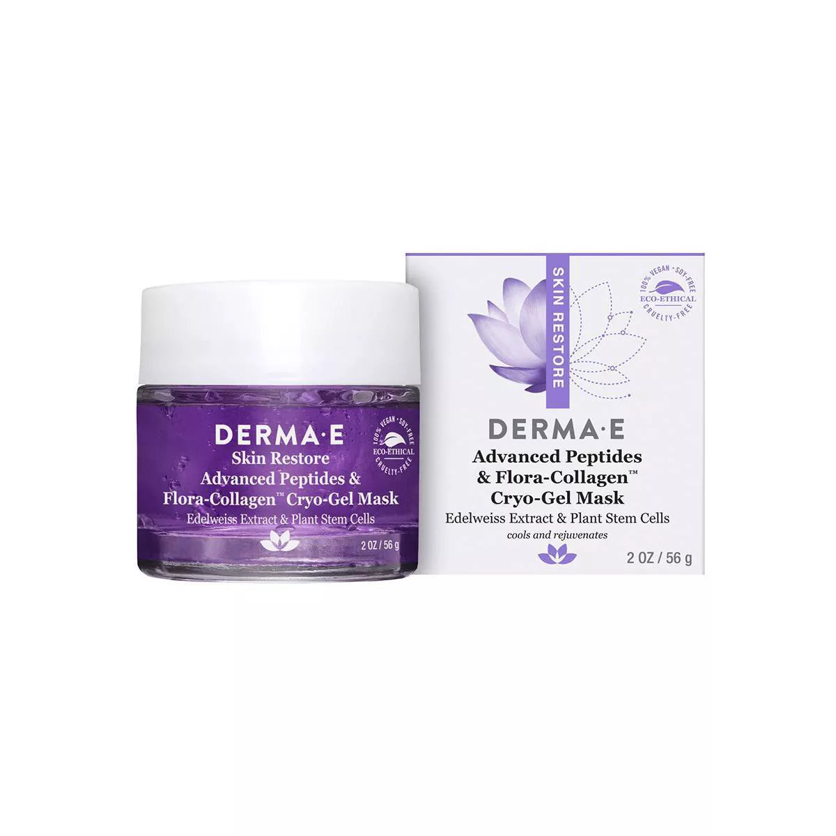 Derma E, Derma E - Adv. Pep & Flora-Collagen Gel Maske, 56g