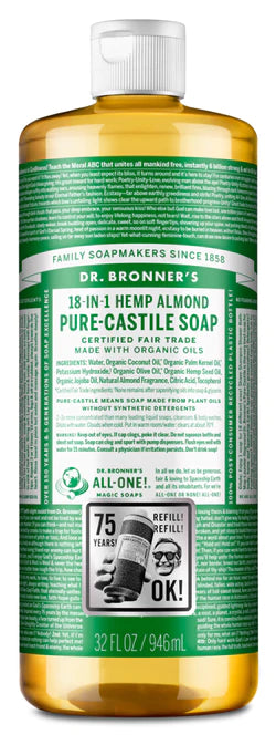 Dr. Bronner's, Dr. Bronner's - ALMOND - REIN-KASTILE FLÜSSIGE SEIFE