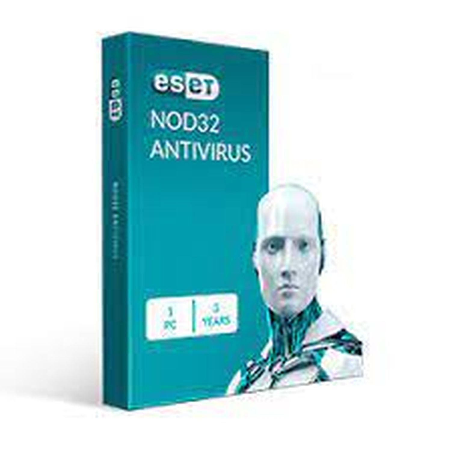 Eset, Eset - Nod32 Antivirus 3-Benutzer 1-Jahres-Schutzhülle PC/Mac/Linux