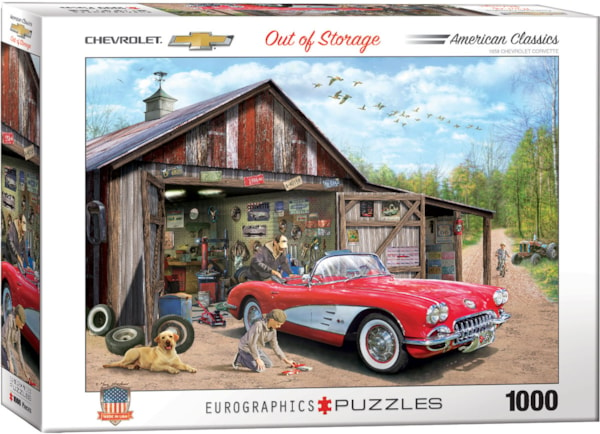 Eurographics, Eurographics - Aus dem Lager - 1959 Corvette von Greg Girdano (1000-teiliges Puzzle)