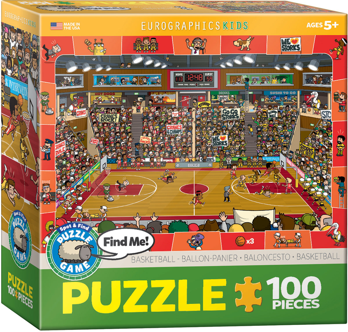 Eurographics, Eurographics - Basketball - Suchen und Finden (100-teiliges Puzzle)