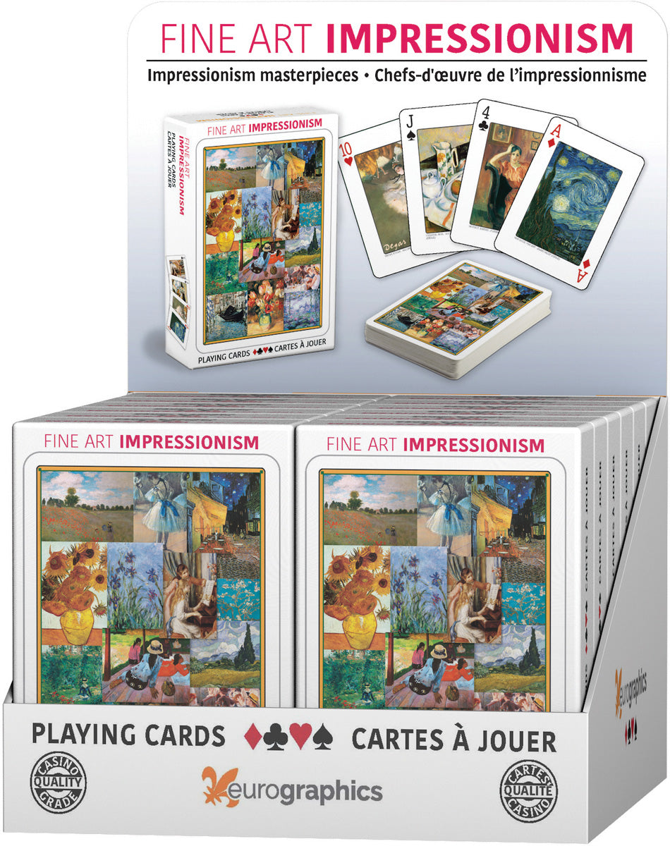 Eurographics, Eurographics - Bildende Kunst Impressionismus - Spielkarten (ZUBEHÖR)