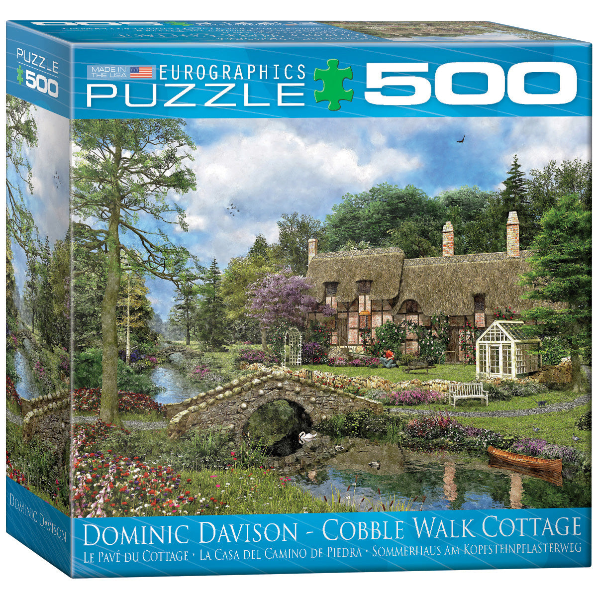 Eurographics, Eurographics - Cobble Walk Cottage von Dominic Davison (500 Stück - Große Puzzleteile)