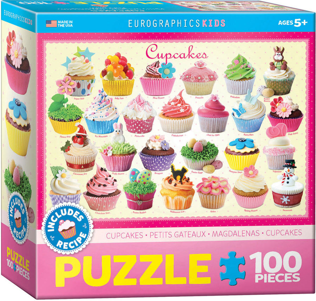 Eurographics, Eurographics - Cupcakes - Kinder Süßigkeiten (100-teiliges Puzzle)