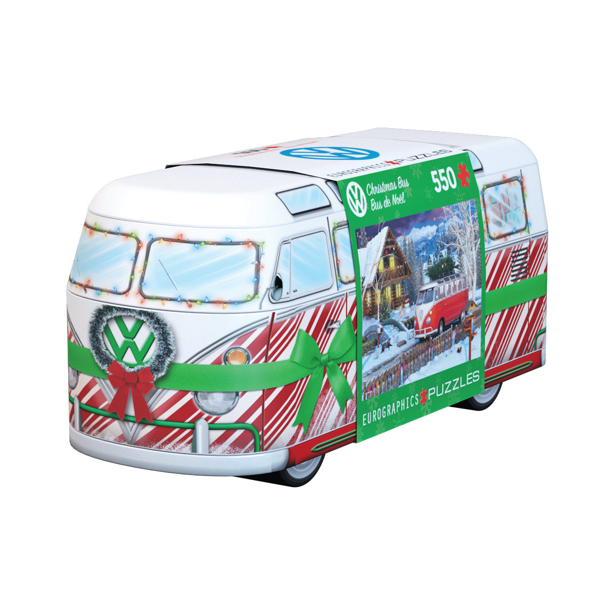 Eurographics, Eurographics - VW Christmas Bus Tin 550 Shaped Tin (5000 Teile Puzzle)