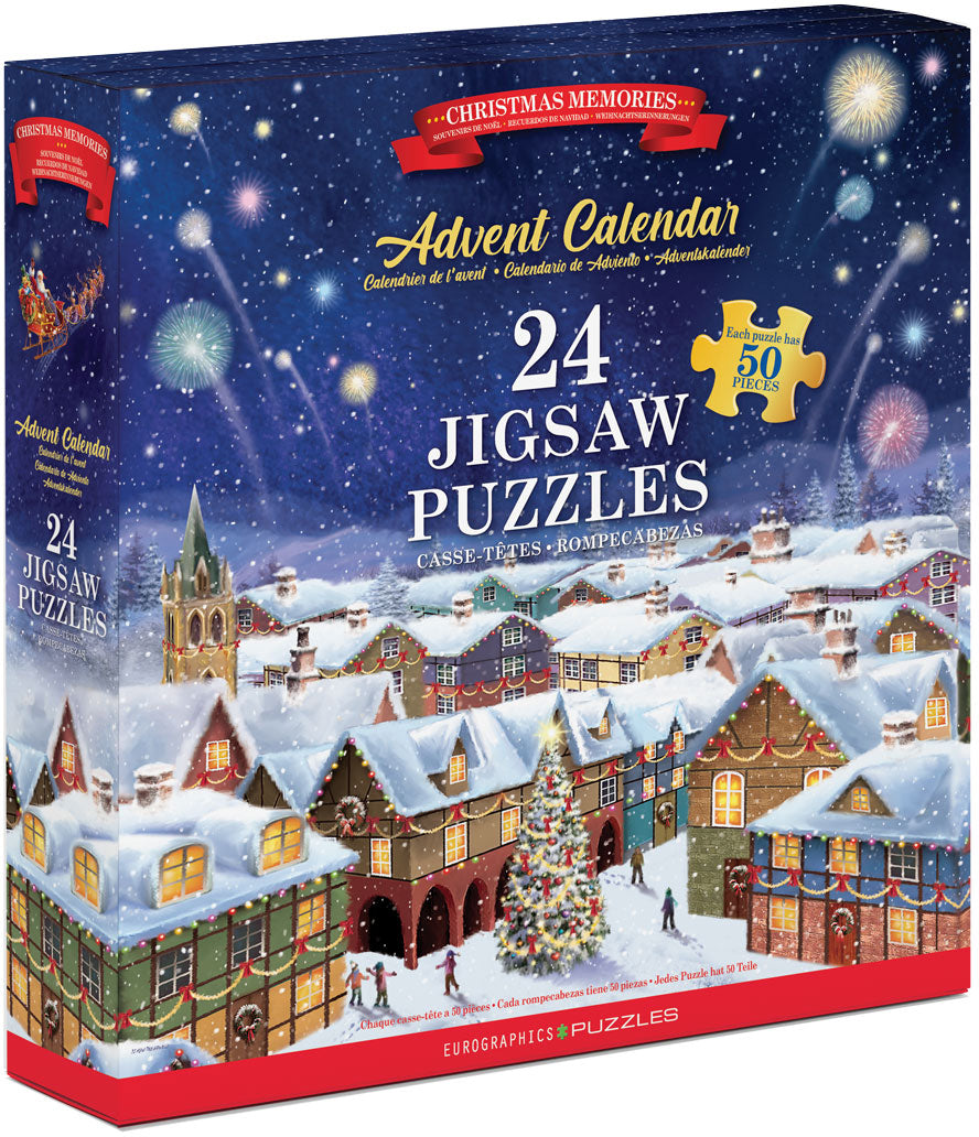 Eurographics, Eurographics - Weihnachtserinnerungen Adventskalender II von Simon Treadwell (Adventskalender im Buchformat (24 mini 50pc Puzzle) )