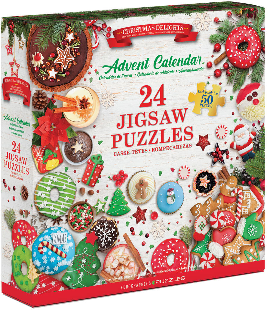 Eurographics, Eurographics - Weihnachtsfreuden Adventskalender II (Adventskalender im Buchformat (24 Mini-Puzzle mit 50 Teilen) )