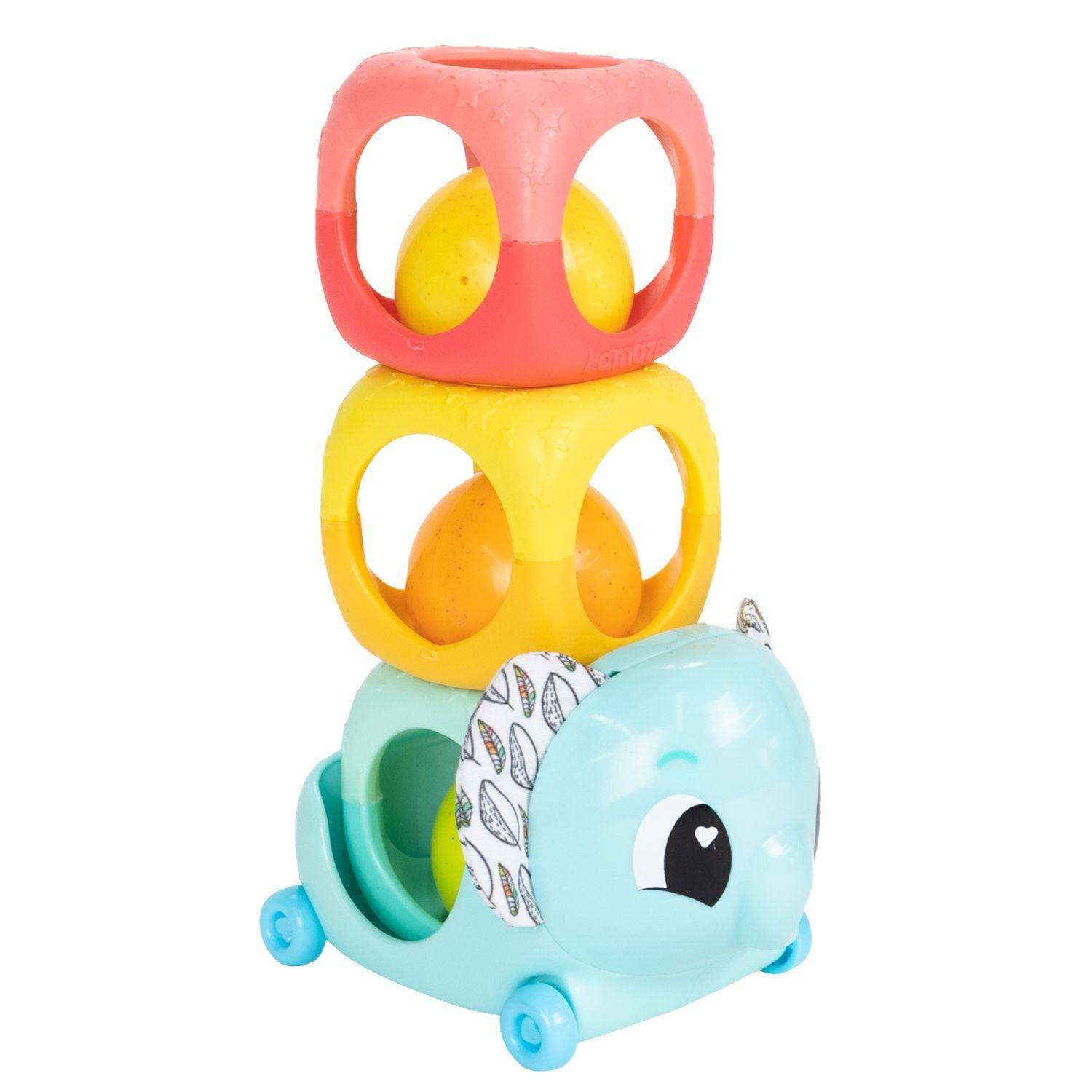 Fettes Gehirn Spielzeuge, Fat Brain Toys - Lamaze - Stack Rattle and Roll Blocks