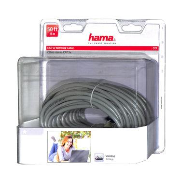 Hama, Hama - CAT 5e Netzwerkkabel Grau 50ft