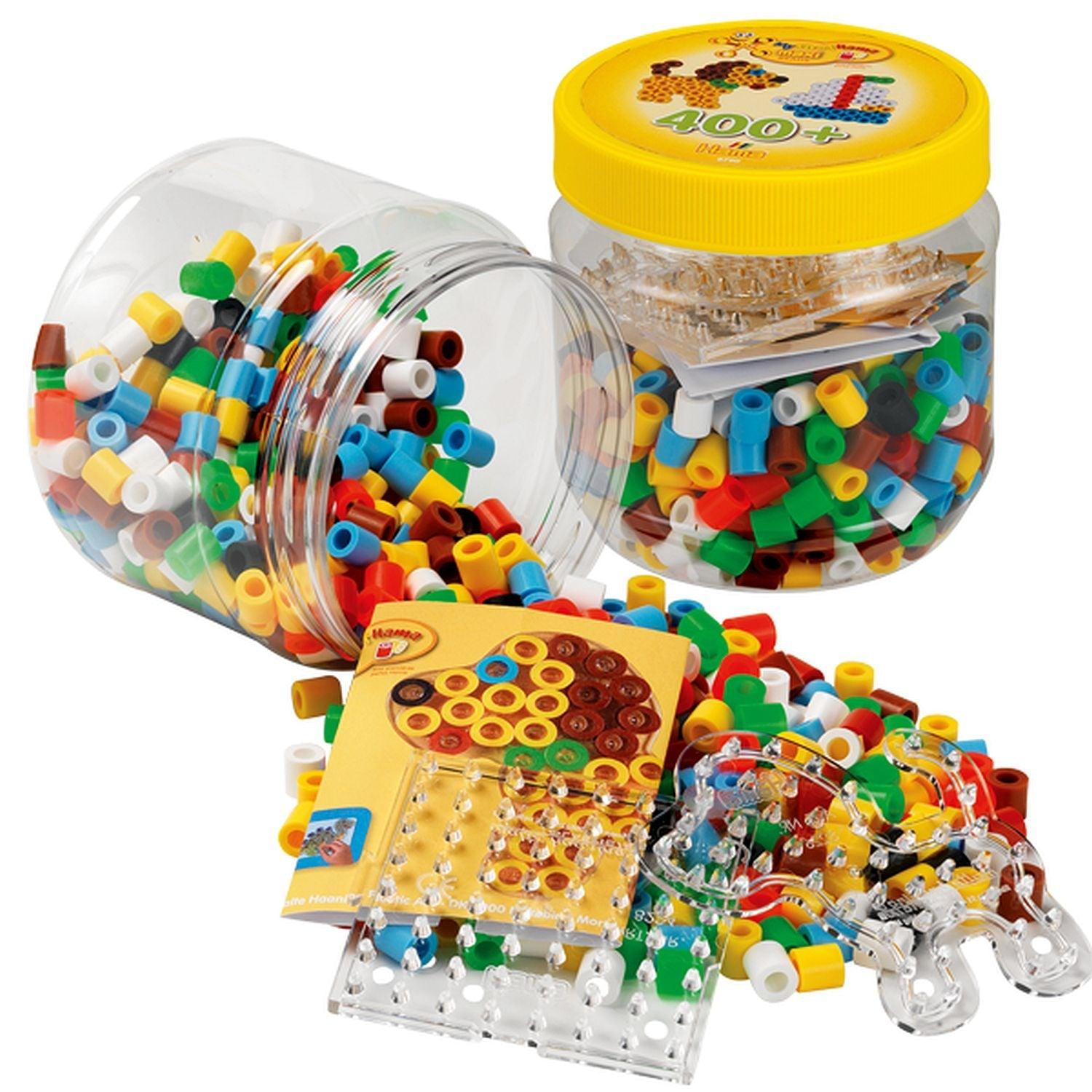 Hama, Hama - Maxi 400 Perlen & Stecktafelnin Wanne - - - Gelb