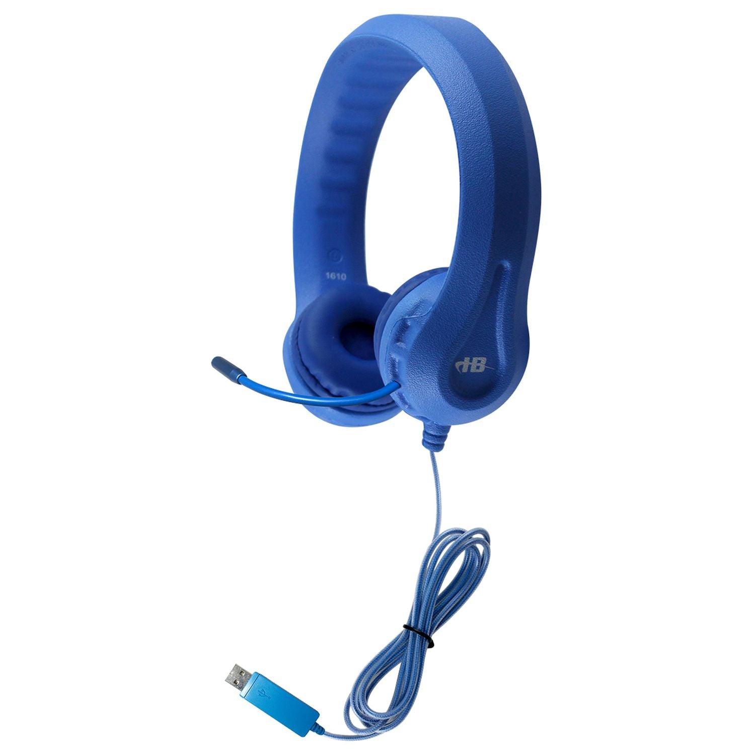 Hamiltonbuhl, HamiltonBuhl - Kid's Flex - Phones USB Headset mit Schwanenhalsmikrofon (Blau)