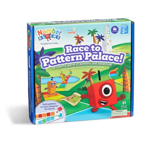 Hand 2 Geist, Hand 2 Mind - Numberblocks Race to Pattern Palace Brettspiel