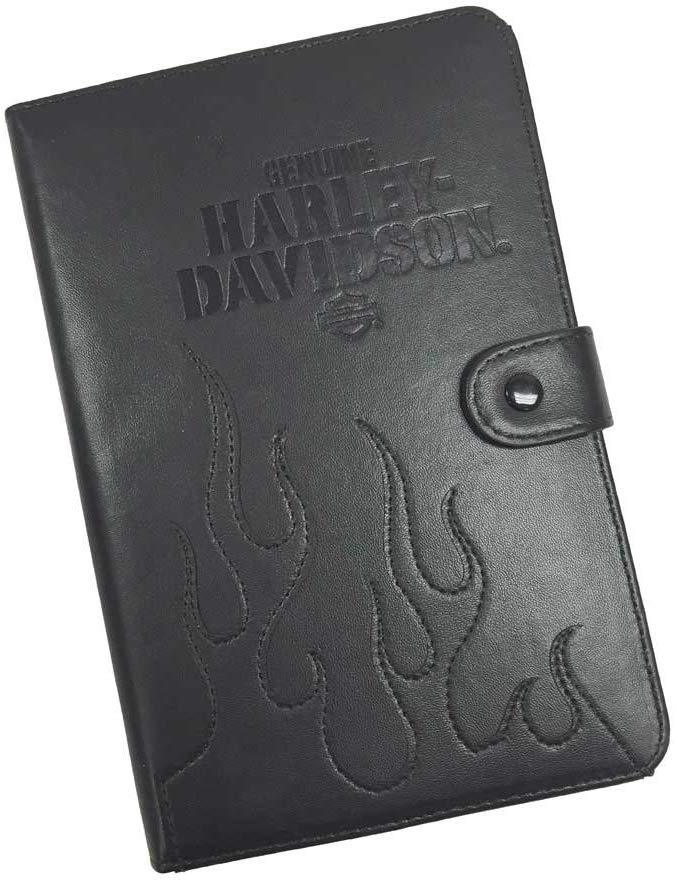 Harley-Davidson, Harley Davidson - Universal 7 - 9in Tablet Folio Schwarzes Leder