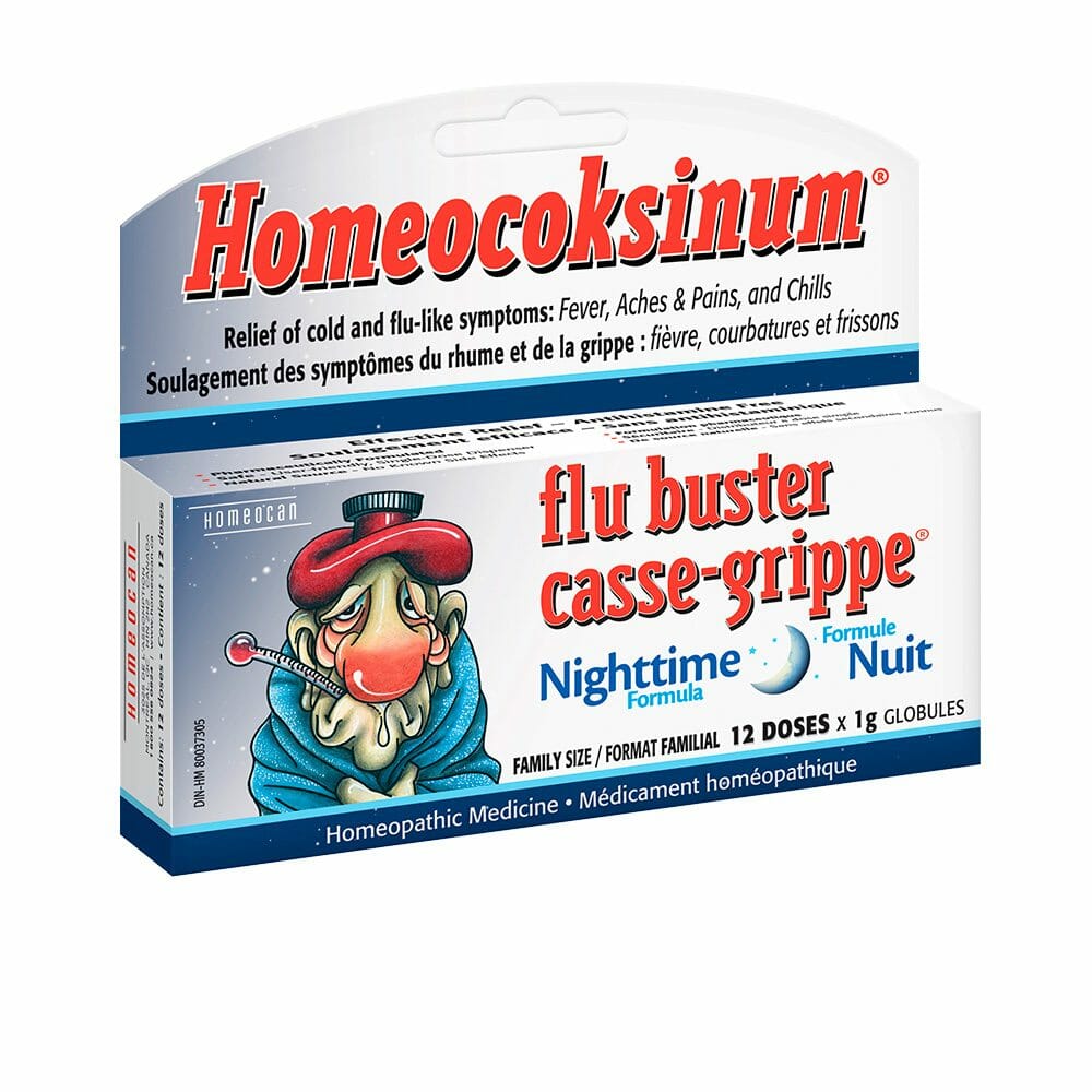 Homeocan, Homeocan - Grippe Buster , Homeocoksinum Nacht, 12 Dosen