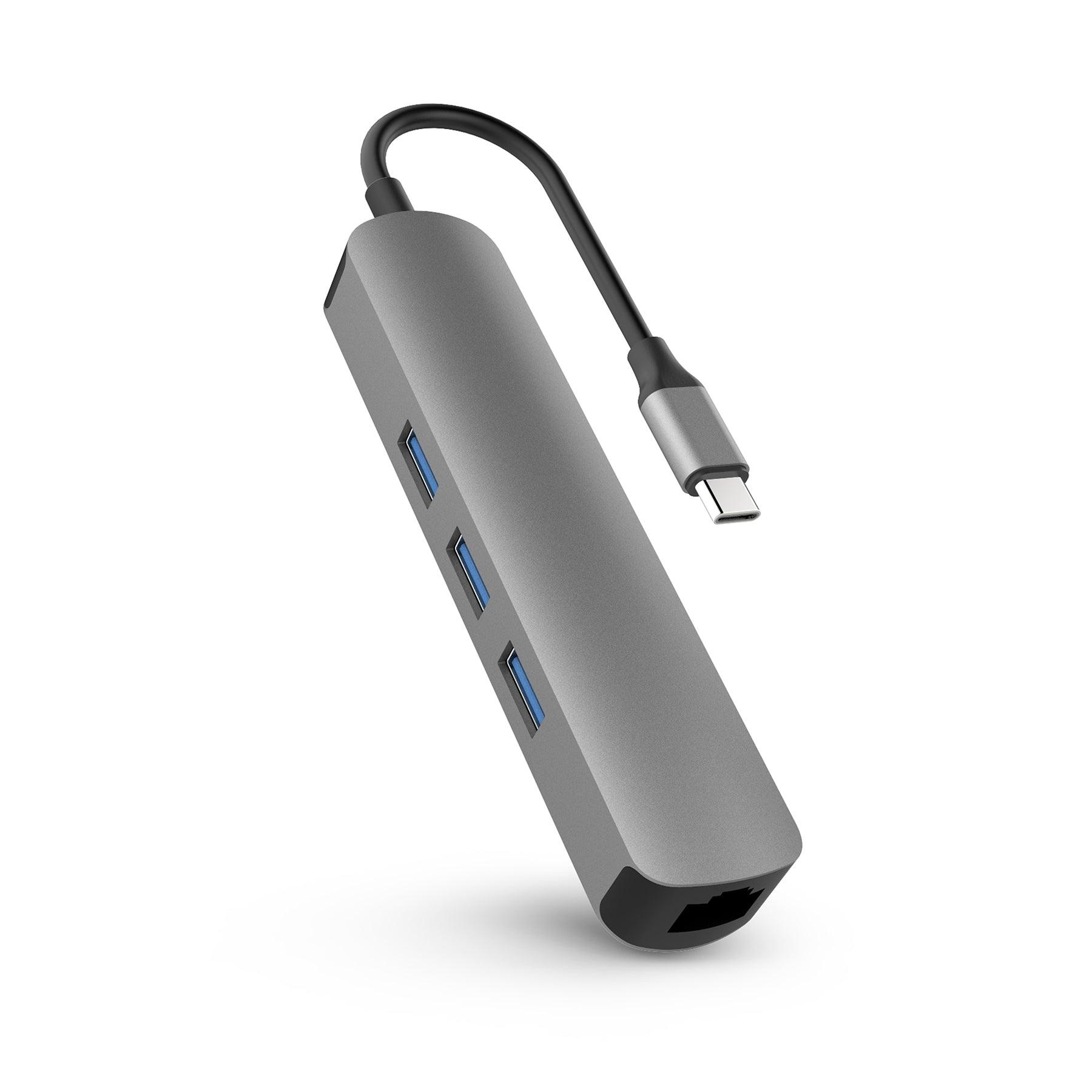 Hyper, Hyper - HYPERDRIVE TUBE 6-in-1 USB-C Hub (HD233B - GRAY)