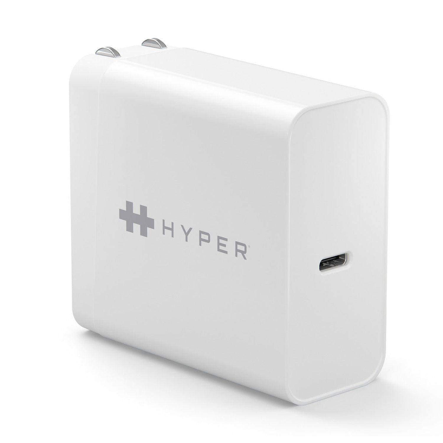 Hyper, Hyper - Hyper Wall Charger 1 Port HyperJuice 65W Power Delivery USB-C mit 3ft USB-C zu USB-C Kabel im Lieferumfang enthalten - Weiß