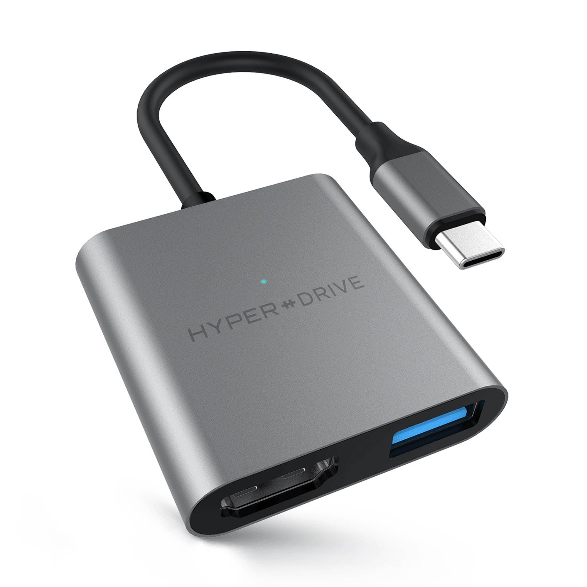 Hyper, Hyper - HyperDrive 4K HDMI 3-in-1 USB-C Hub (HD259A - GRAY)