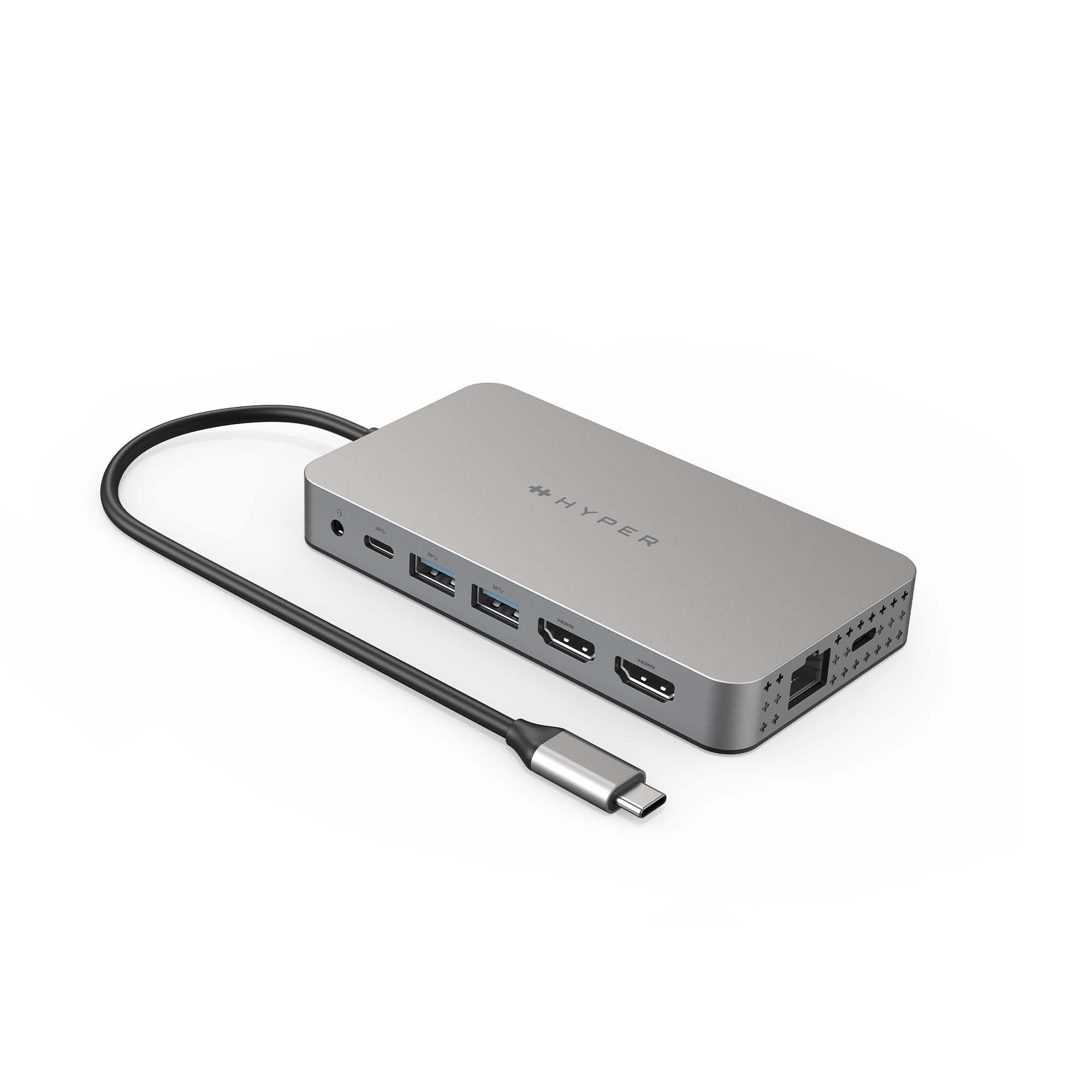 Hyper, Hyper - HyperDrive Dual 4K HDMI 10-in-1 USB-C Hub (HDM1H)