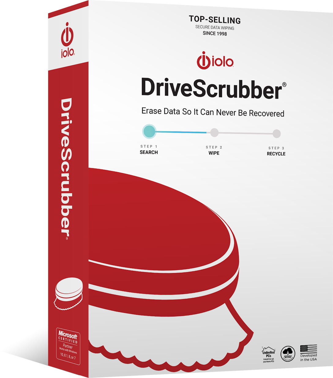 Iolo, Iolo - Drive Scrubber Militärische Datenentfernung 3-Benutzer (813279002473)