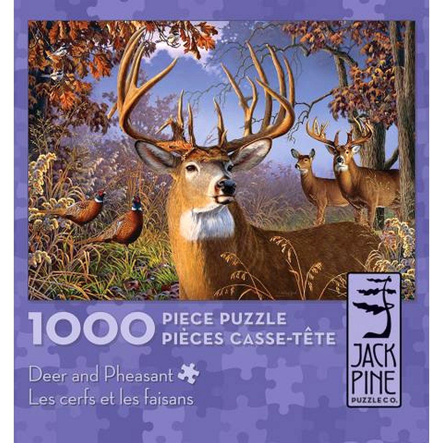 Latschenkiefer, Jack Pine - Hirsch und Fasan (1000-teiliges Puzzle)