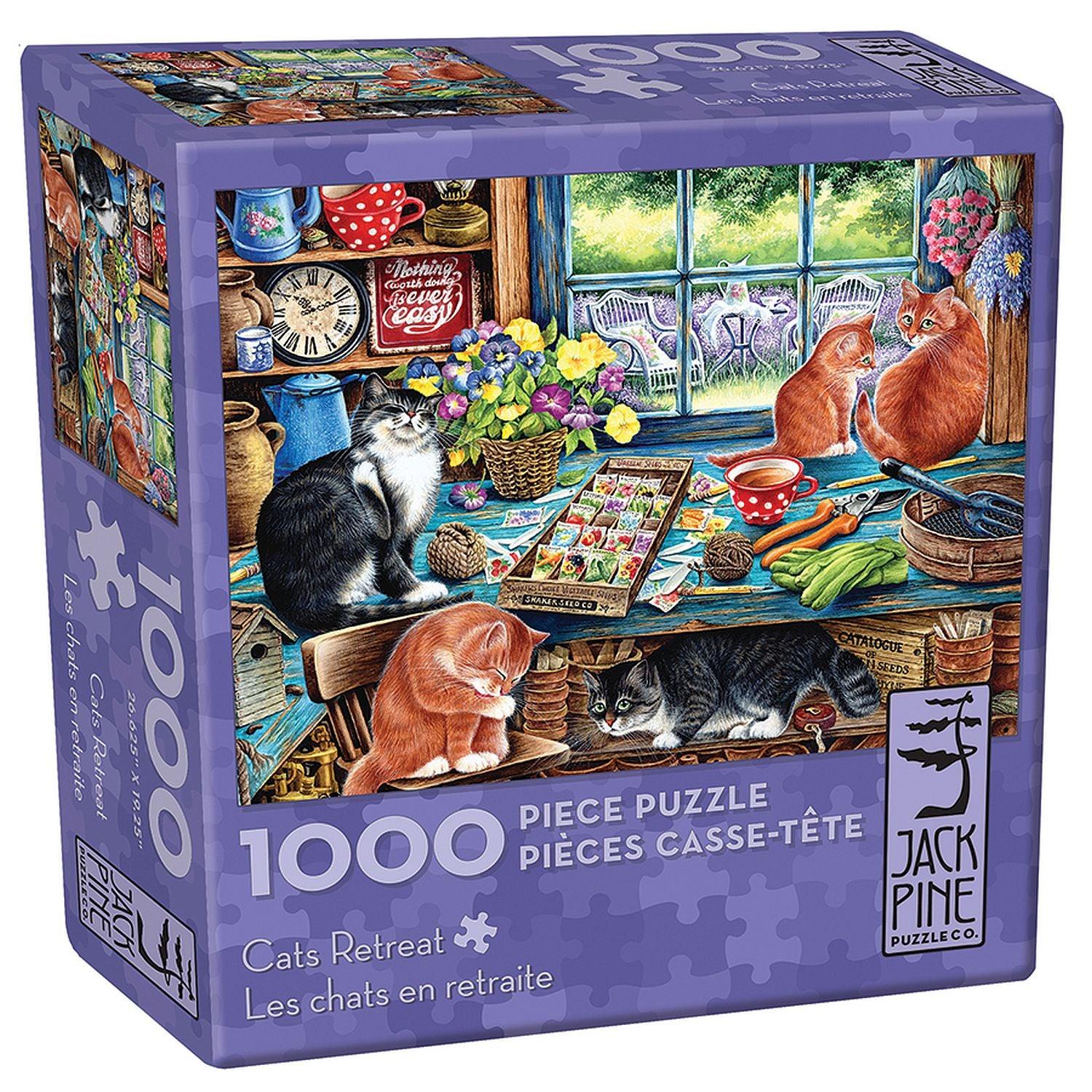 Latschenkiefer, Jack Pine - Katzen Rückzug (1000-teiliges Puzzle)