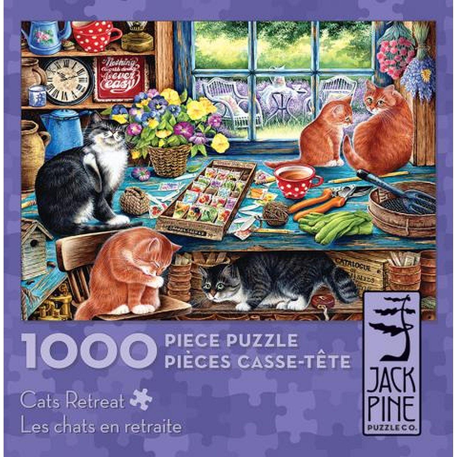 Latschenkiefer, Jack Pine - Katzen Rückzug (1000-teiliges Puzzle)