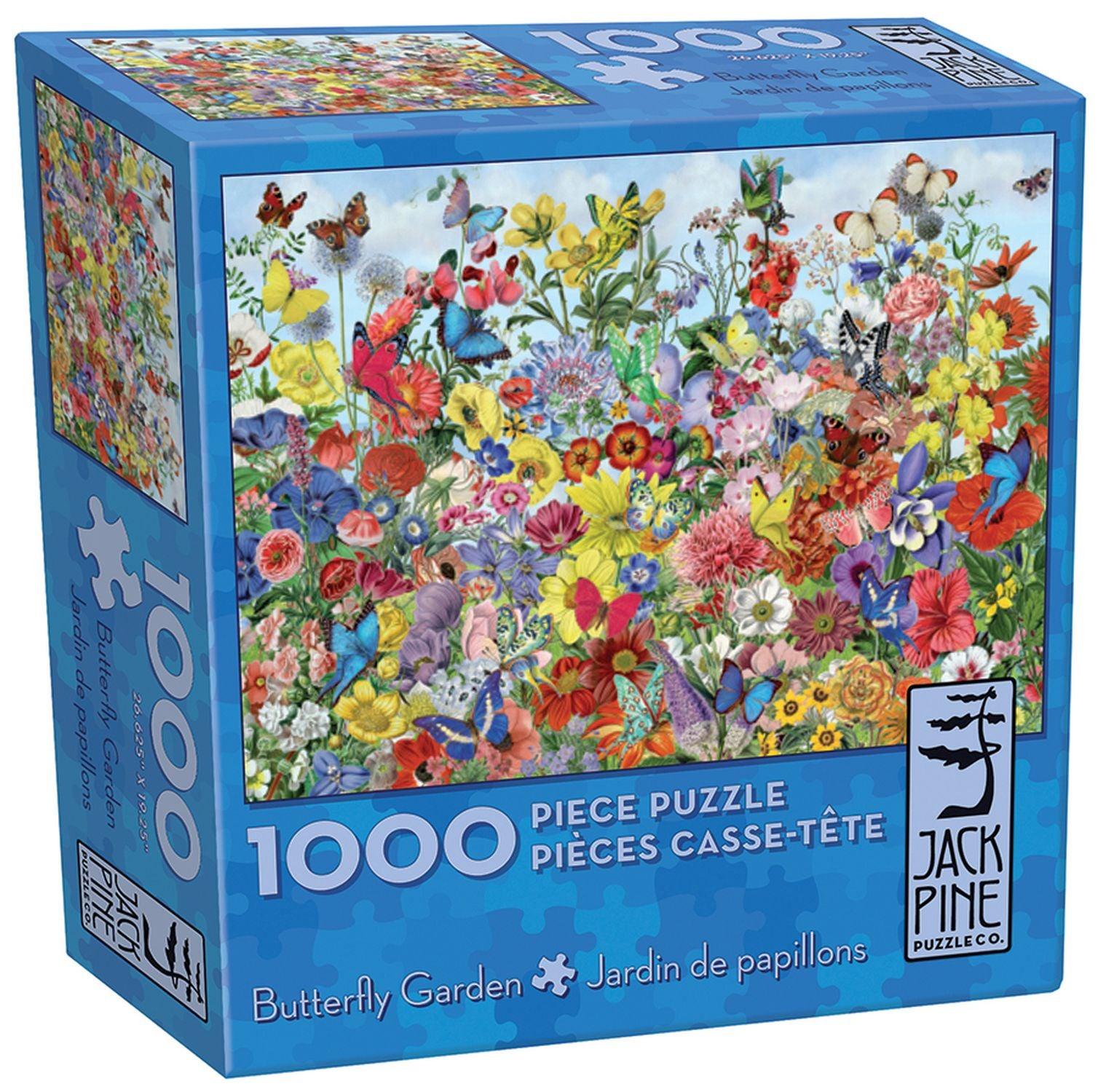 Latschenkiefer, Jack Pine - Schmetterlingsgarten (1000-teiliges Puzzle)