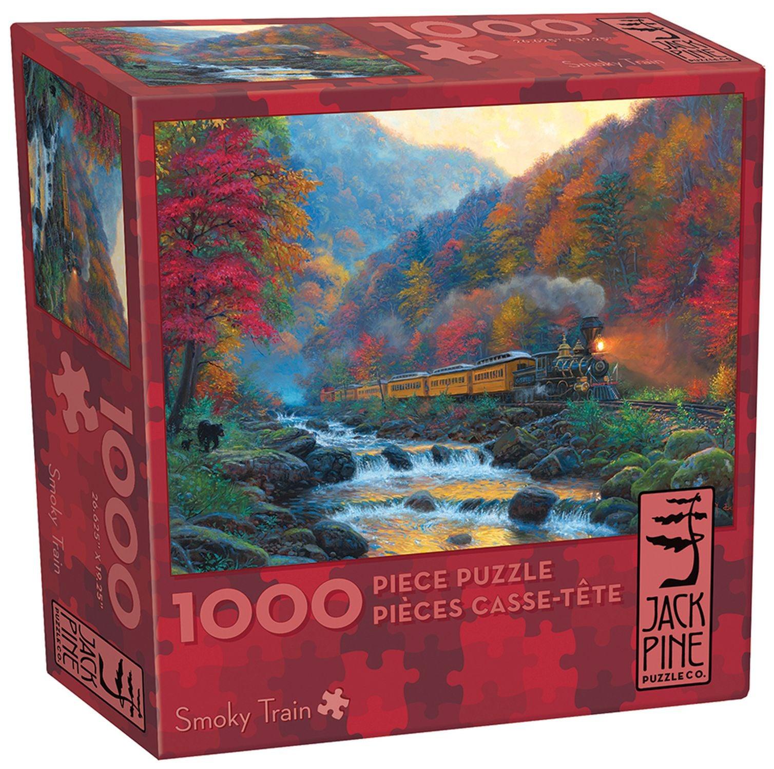 Latschenkiefer, Jack Pine - Smoky Train (1000-teiliges Puzzle)