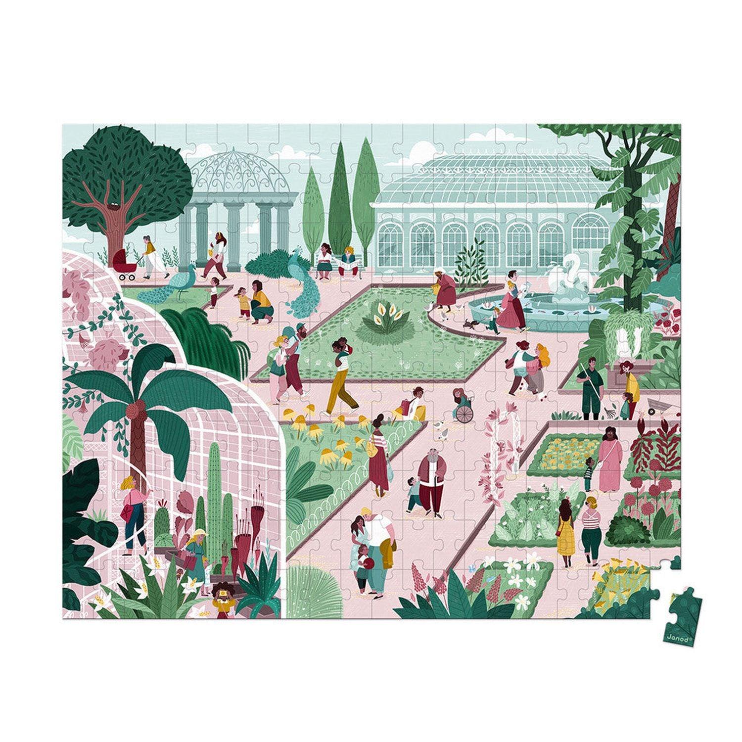 Janod, Janod - Botanischer Garten (200-teiliges Puzzle)