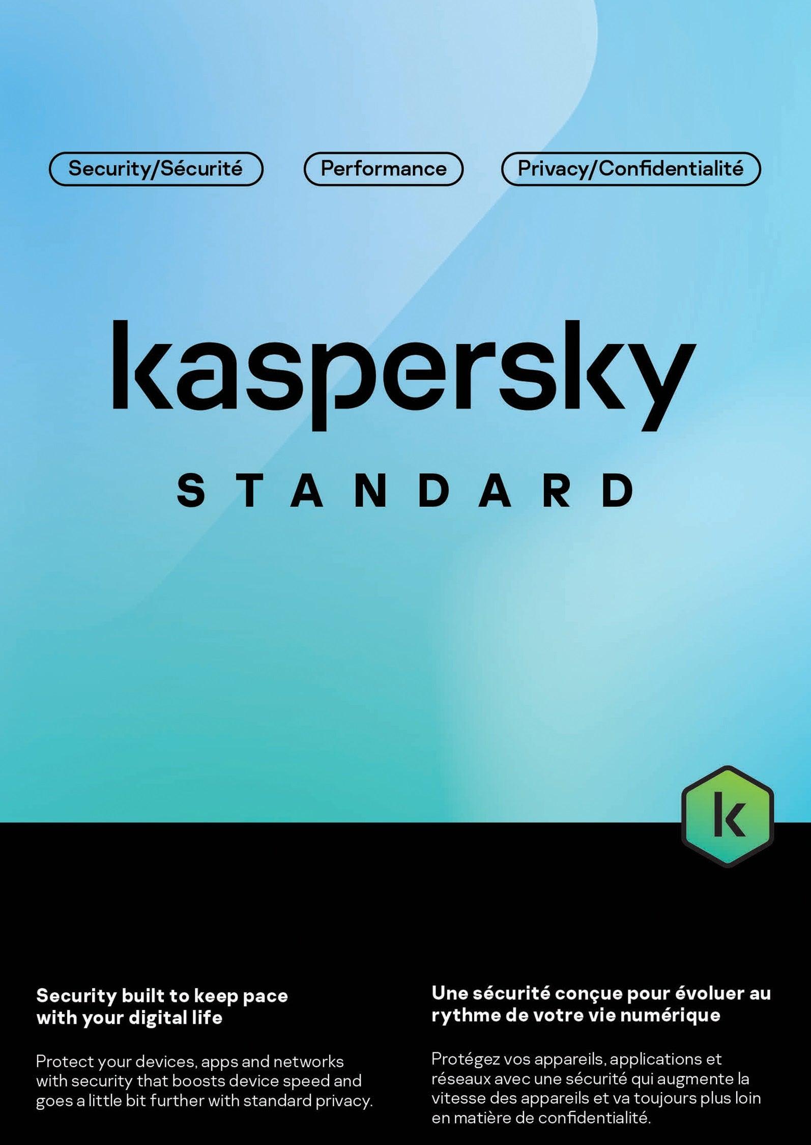 Kaspersky, Kaspersky - Standard (Internet Security) 3-Benutzer 1Jahr PC/Mac/Android (KL104115CFS - 2222CZZ)